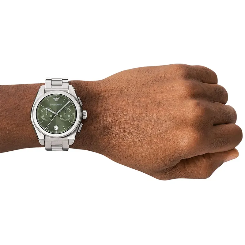 Emporio Armani Federico Lame Green Men's Watch- AR11640